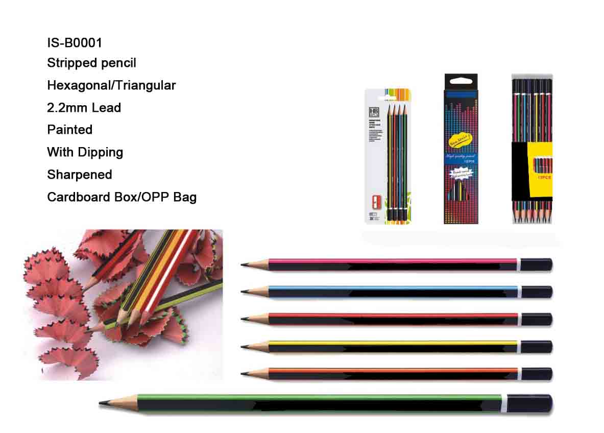 Stripped pencil