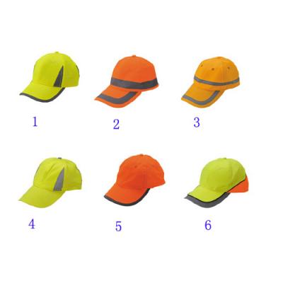 visible safety reflective 5 panel baseball cap